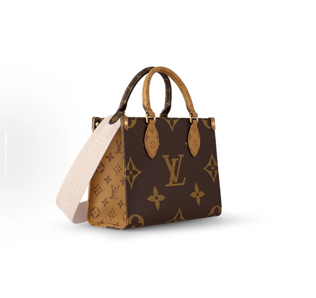 未使用 LouisVuitton/路易威登 老花新款小号onthego单肩包