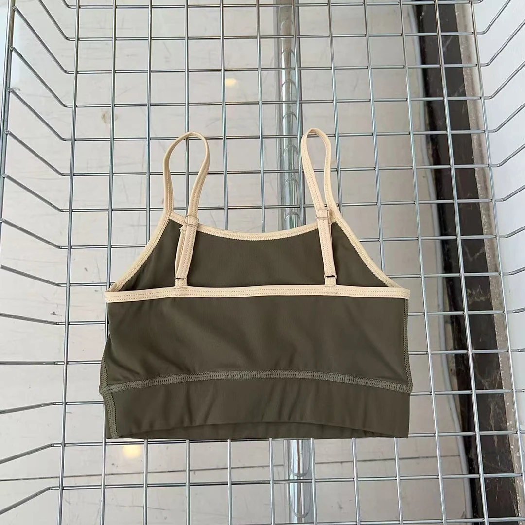 8651糯军绿吊带背心