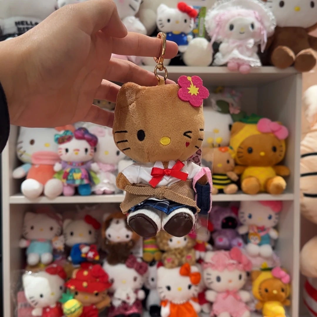 毛绒黑皮学生妹kt挂件