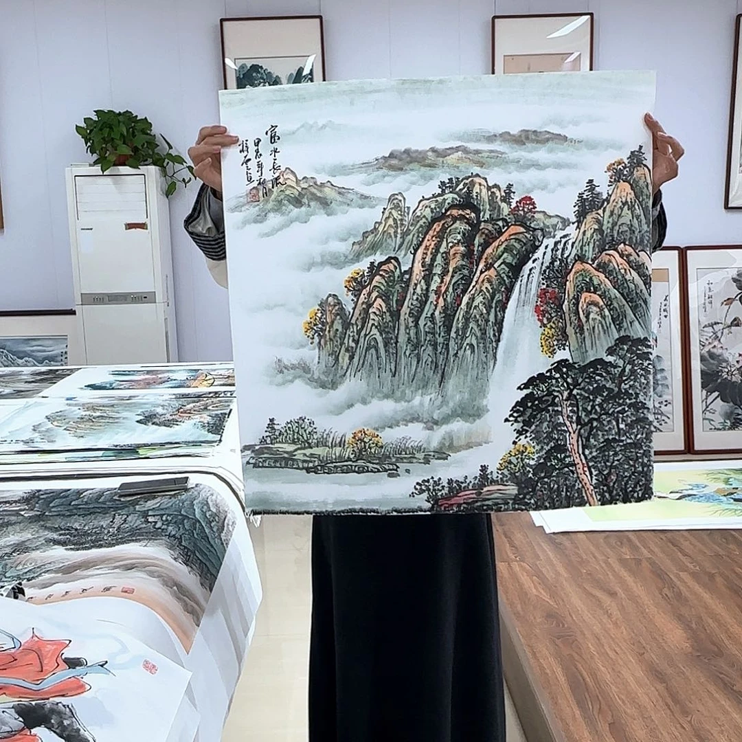 国画国画作品多次
