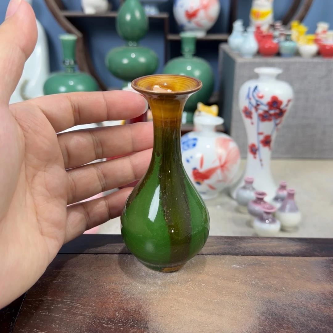 陶瓷手工小花器摆件