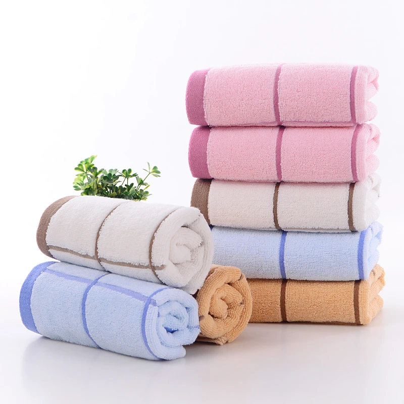 方格棉毛巾 批发柔软吸水成人家用洗脸面巾加厚商超福利礼品毛巾