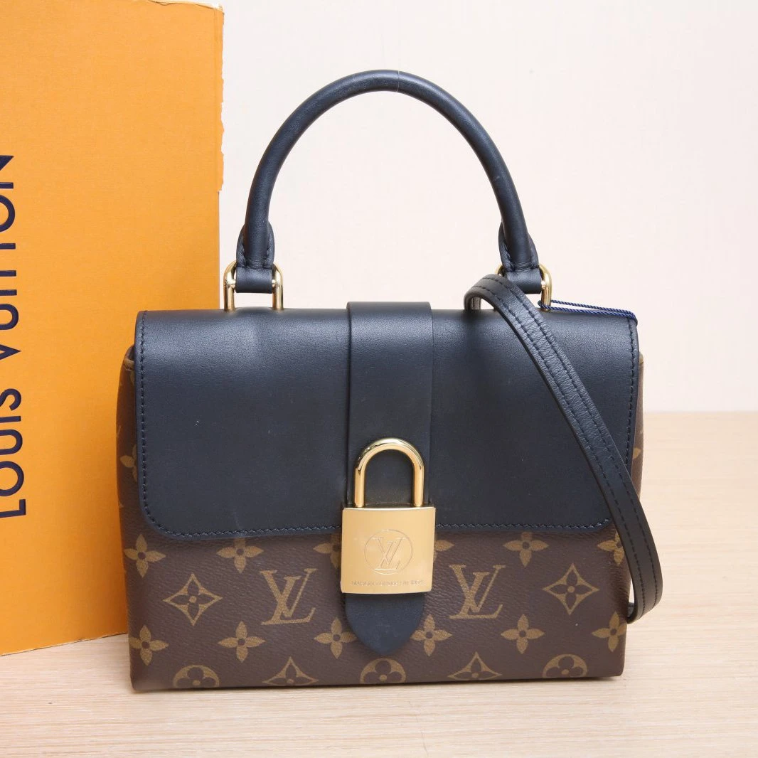 95新 LouisVuitton/路易威登 【双双】Locky BB 锁头包 黑色