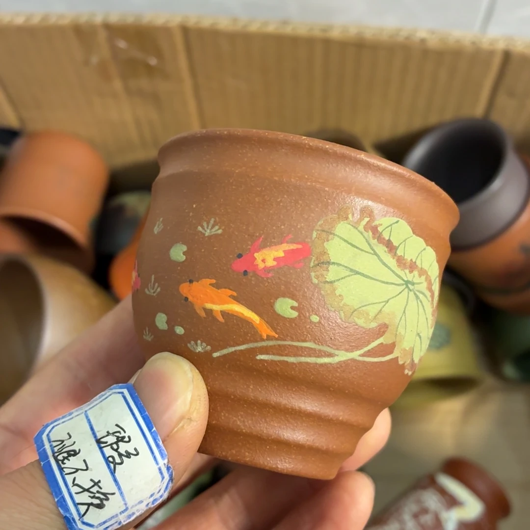 紫砂茶杯瑕疵不退不换介意勿拍