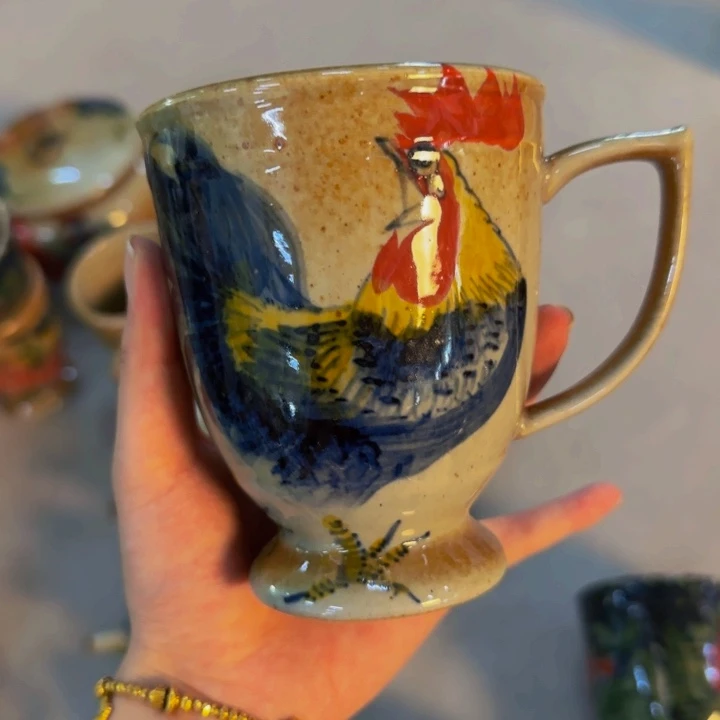 瓷片手工手绘细微不一样