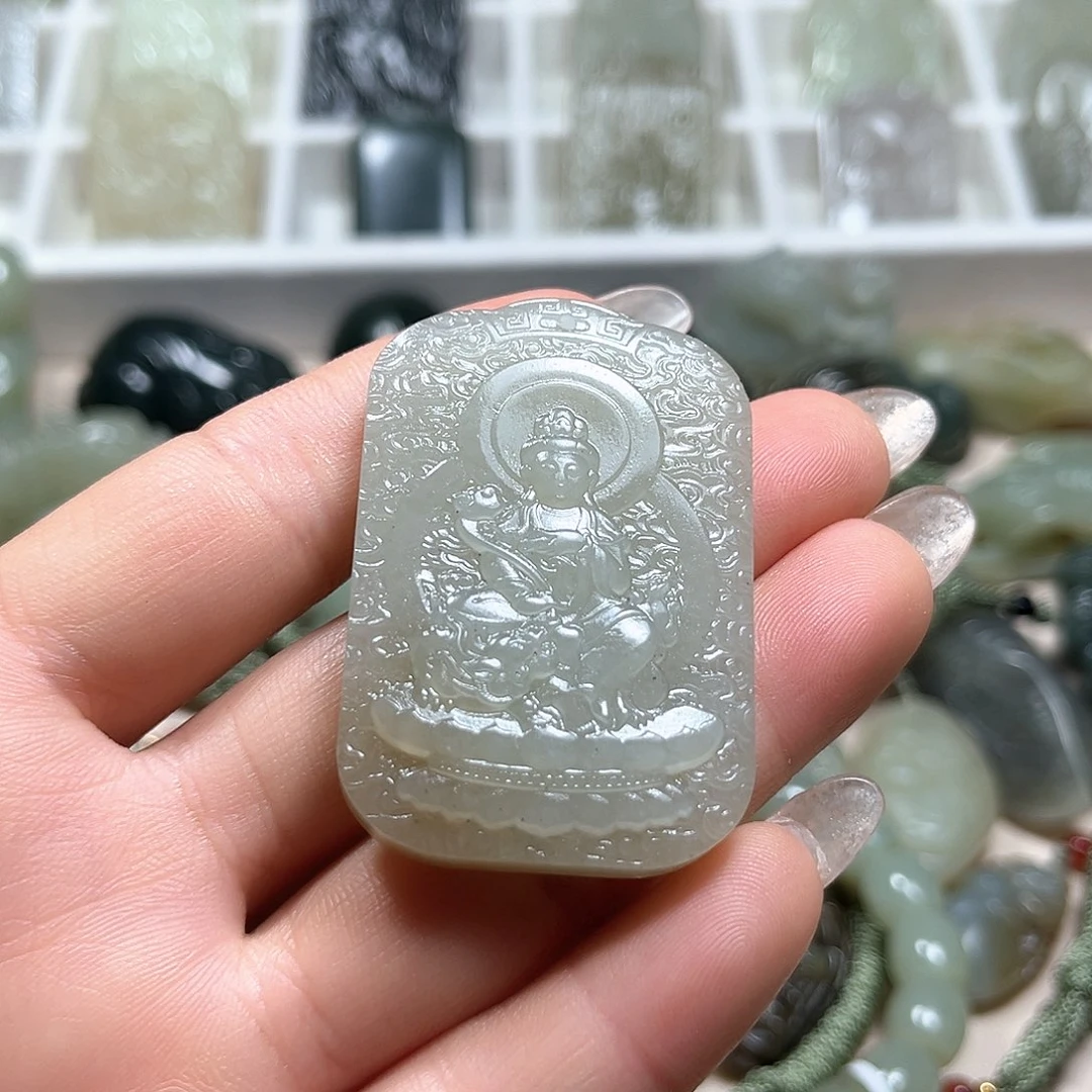 和田玉未镶嵌挂件