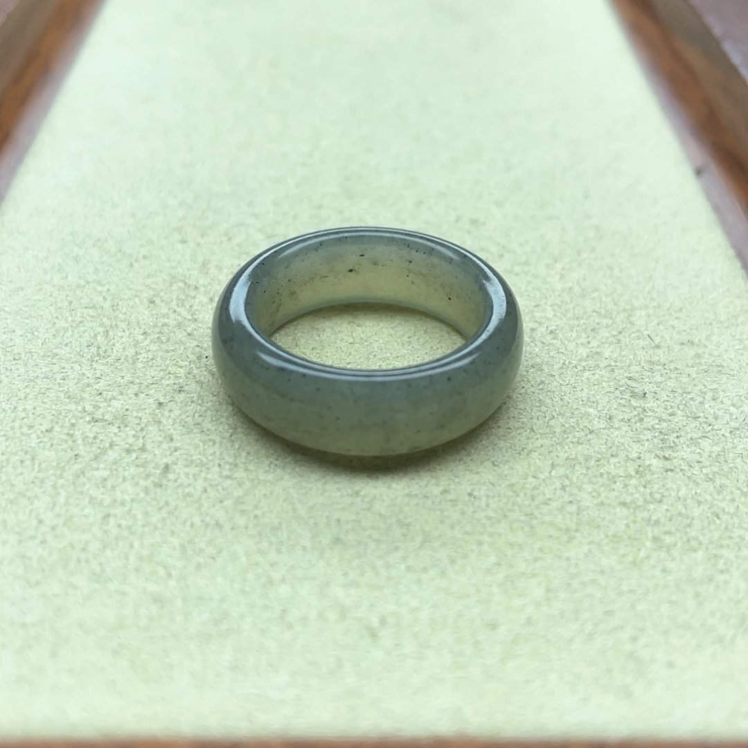 未镶嵌戒指和田玉56青花宽条15-16号