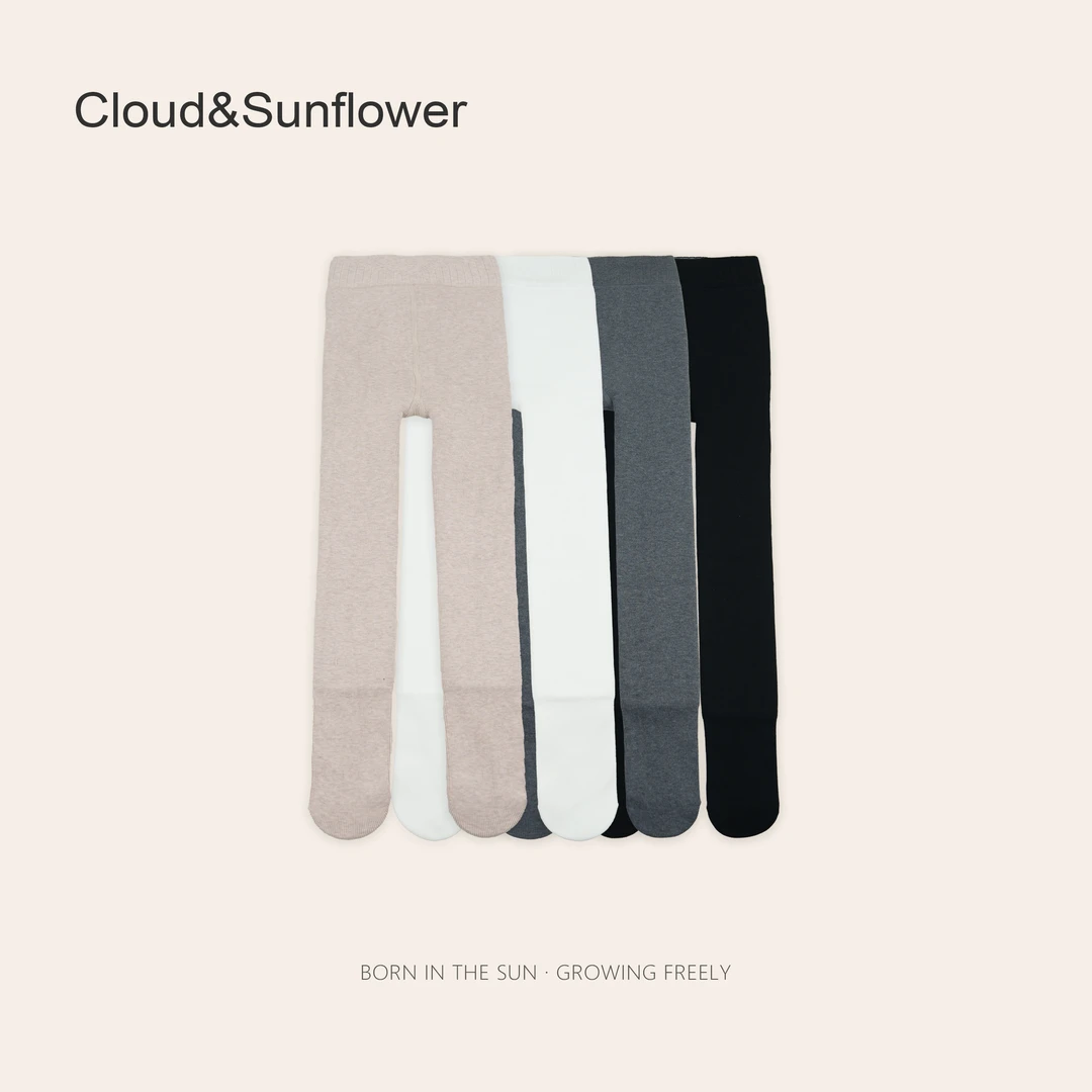 女童冬季百搭连脚袜3503