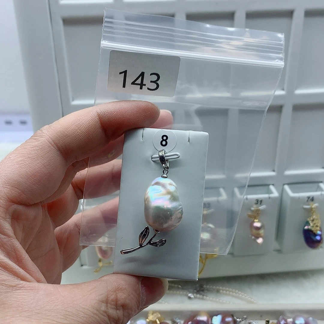 吊坠(不含链)淡水珍珠合金