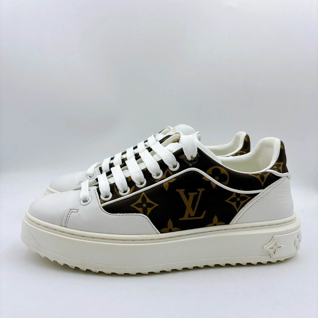 95新 LouisVuitton/路易威登 36码/老花timeout板鞋/BM01187