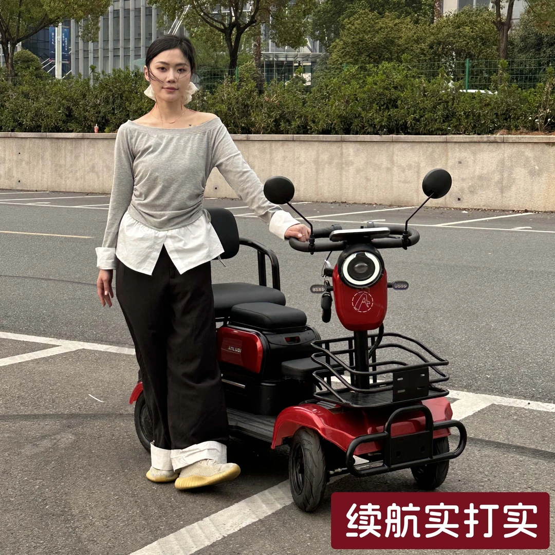 电动四轮车电动车接送孩子老人代步电动车家用小型老年电瓶车电动