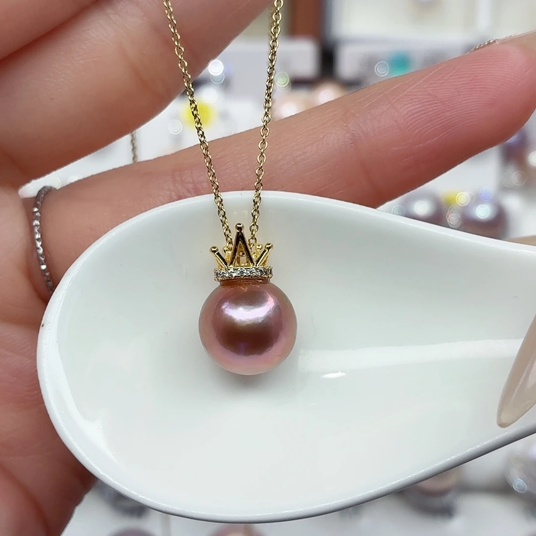 合金淡水珍珠颈饰F