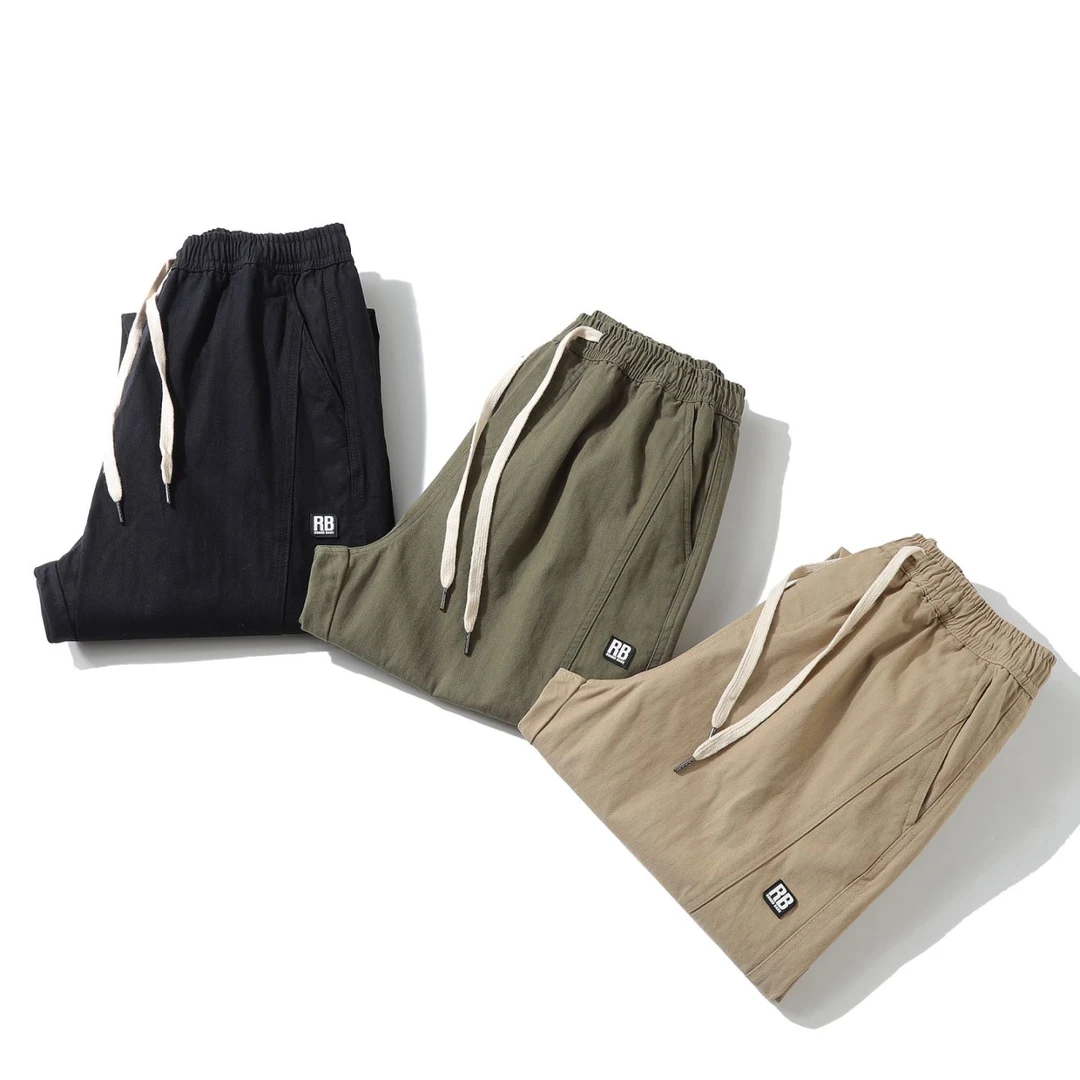 秋季新款户外重工纯棉宽松休闲工装裤直筒长裤束脚裤子男款GK1901