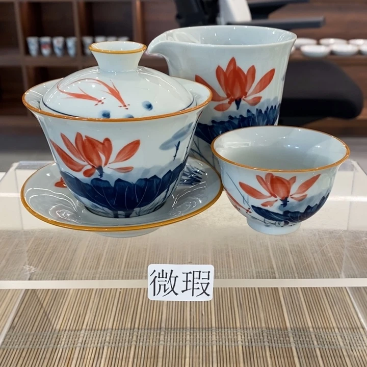 釉下老陶泥手工绘制