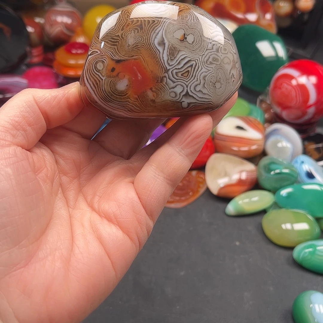 隋***弋玛瑙/玉髓未镶嵌珠宝奇石