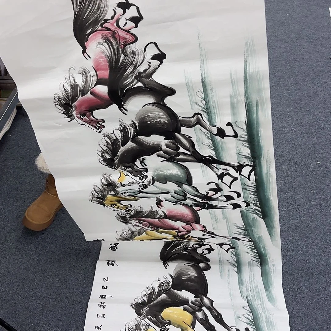 国画作品小姐姐放漏中