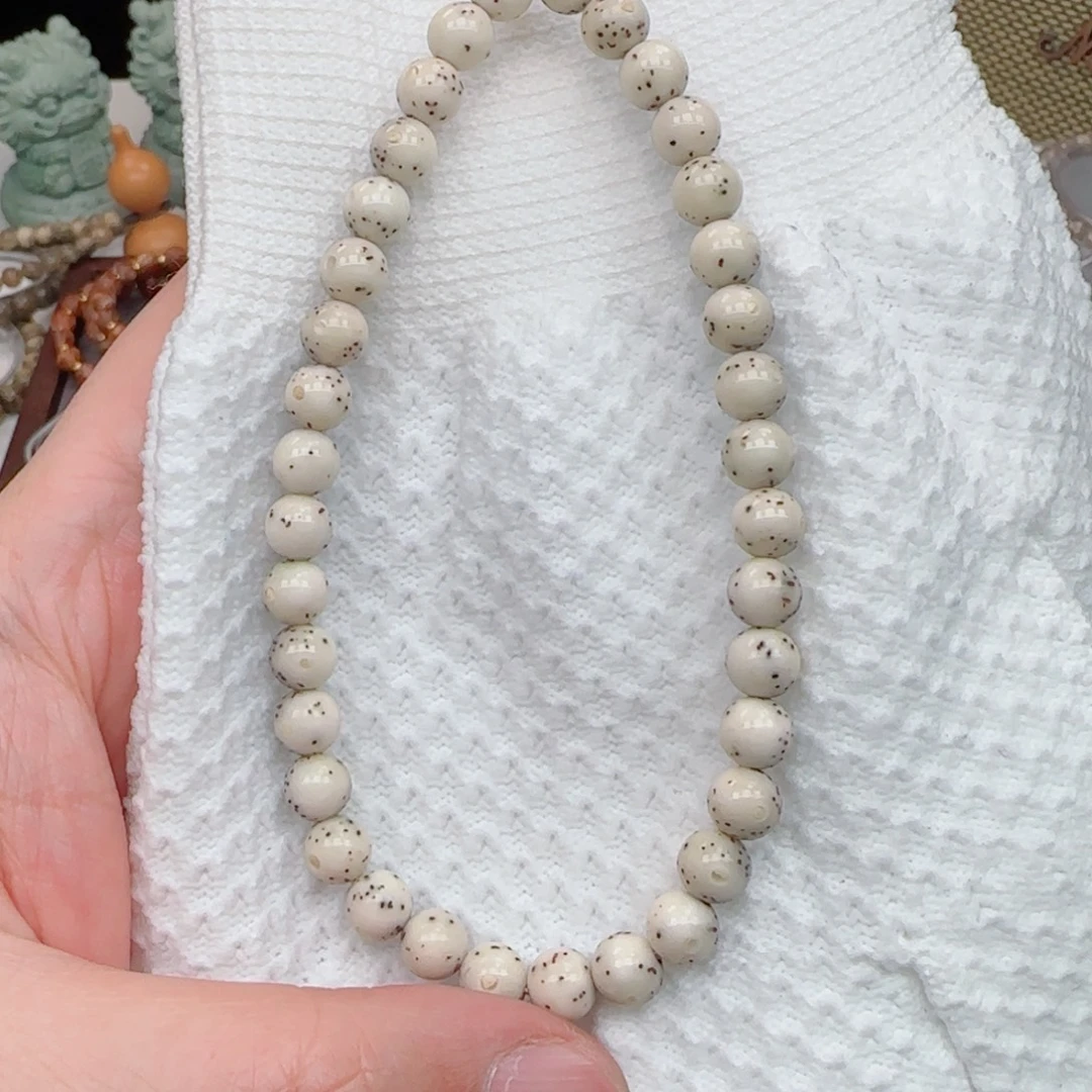 手串星月菩提通体留白月朗星稀7mm