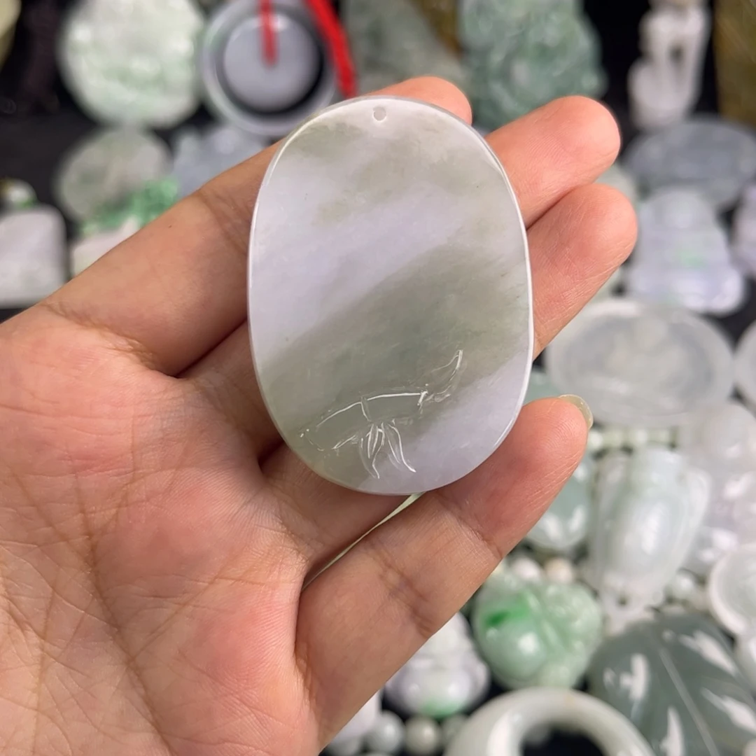 翡翠未镶嵌吊坠(不含链)