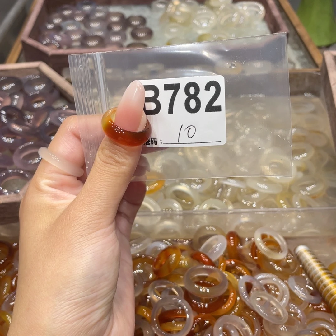 玛瑙/玉髓未镶嵌戒指782