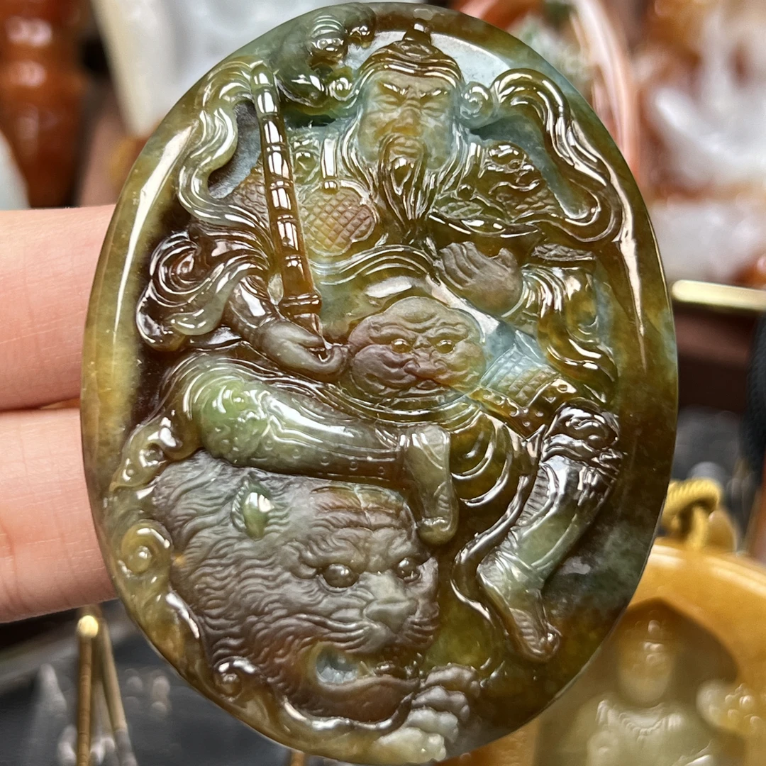 达马坎老种老料赵公明挂件