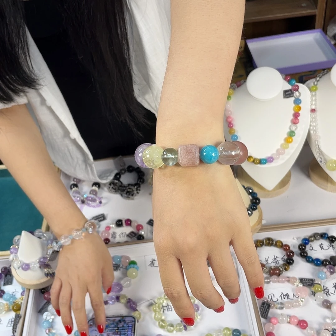 水晶手链银S925镶嵌