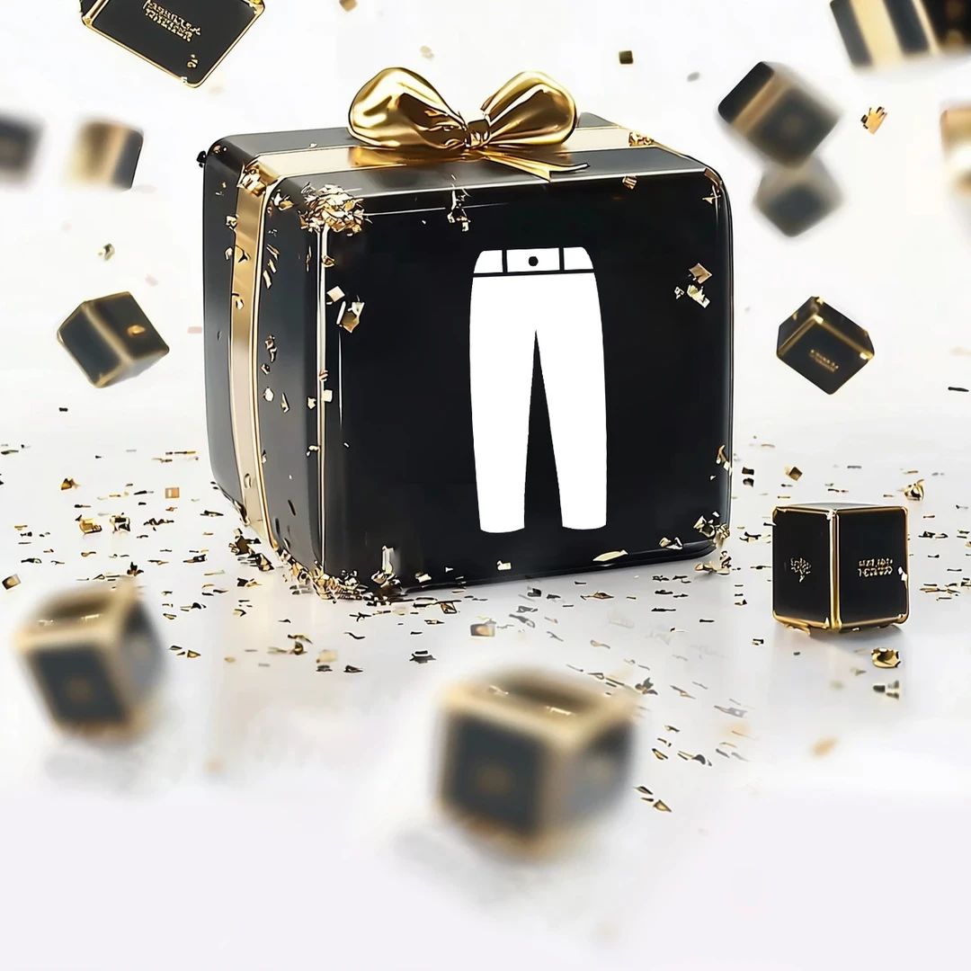 MR.NI/倪先生5662针织直筒时尚阔腿宽松条纹撞色双色拼接卫裤