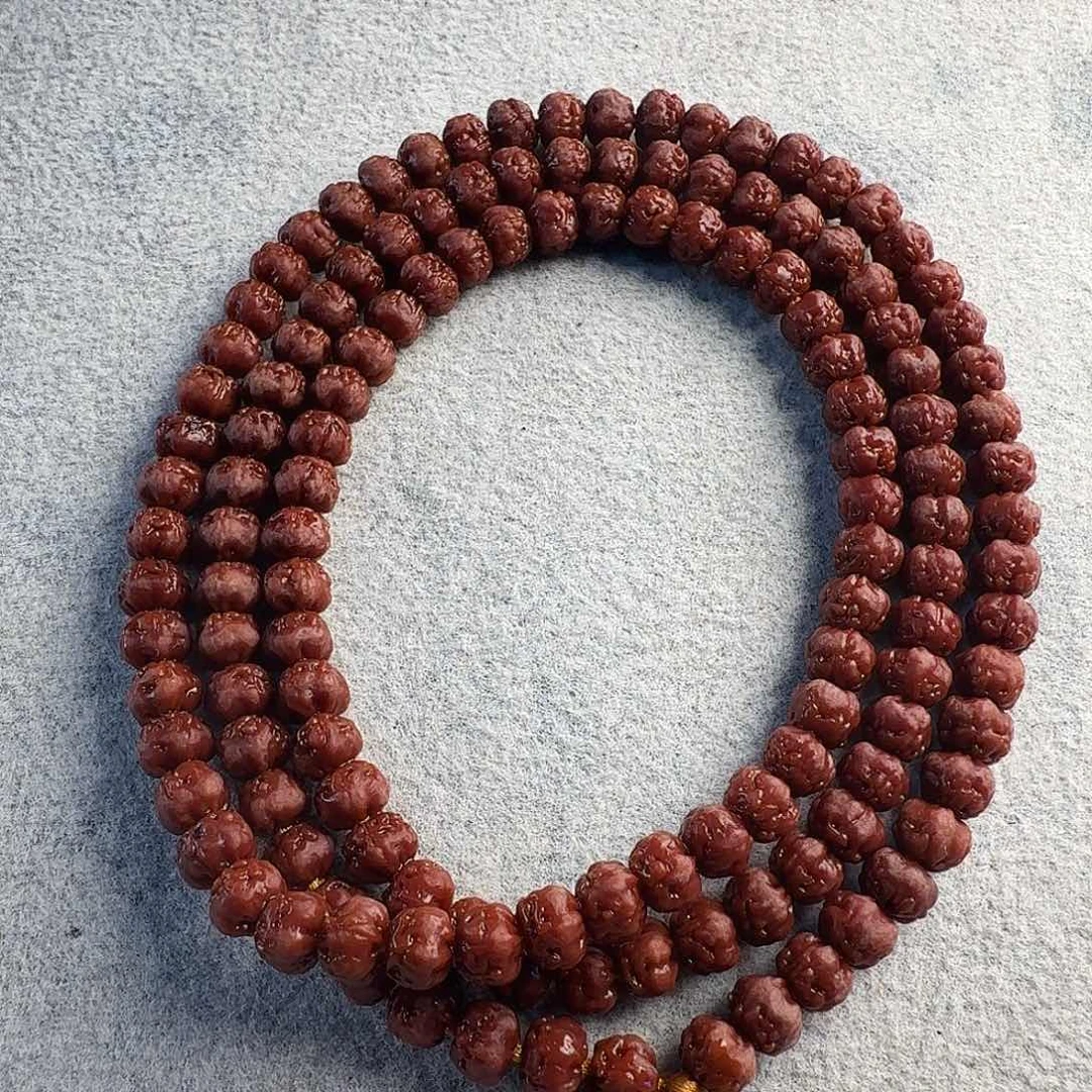 金刚菩提吊坠卡6头货红皮佛手