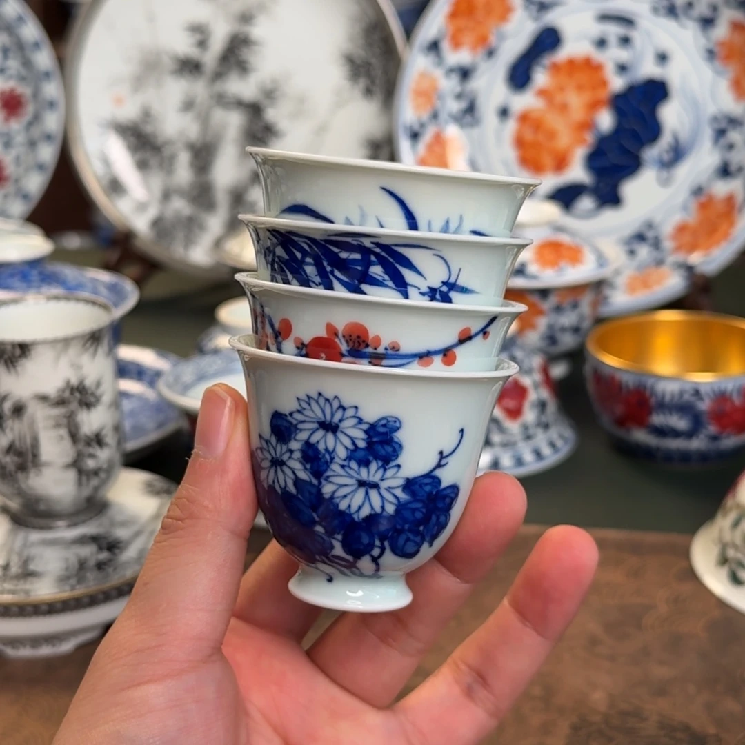 纯手工手绘陶瓷茶具