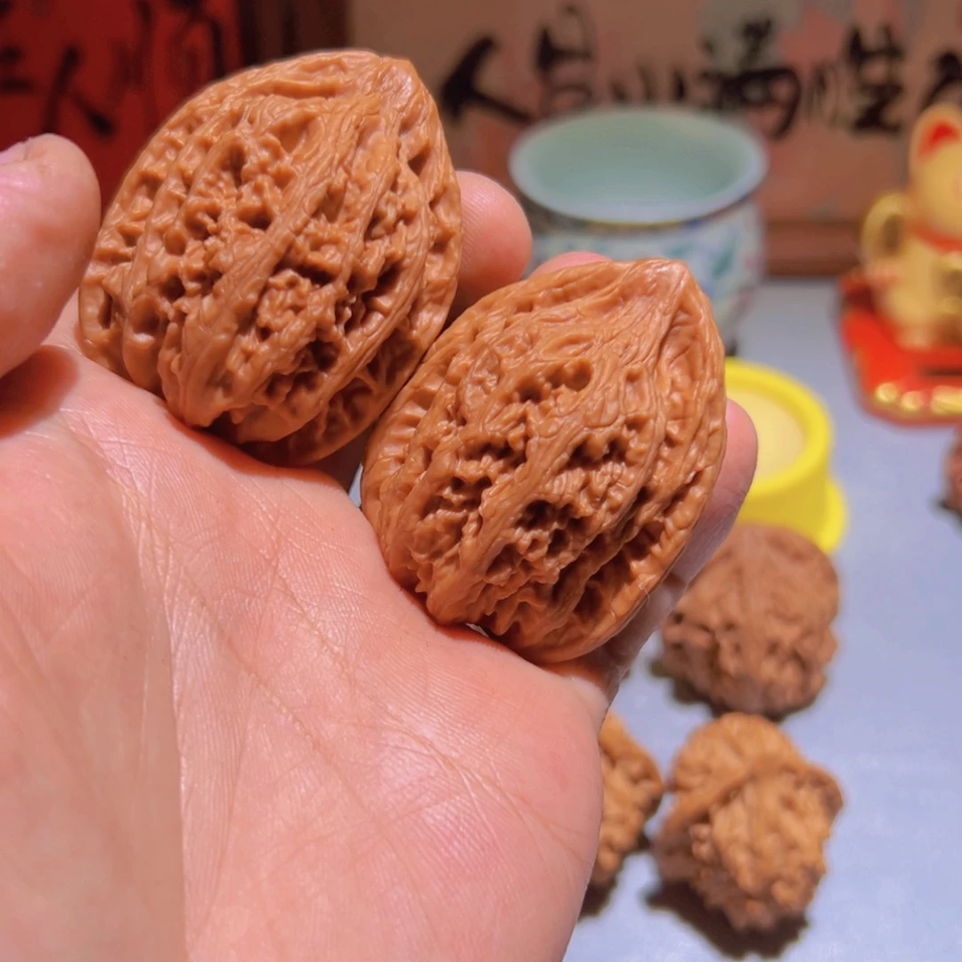 瑞麟文玩核桃平谷带鱼戒台寺虎头原树
