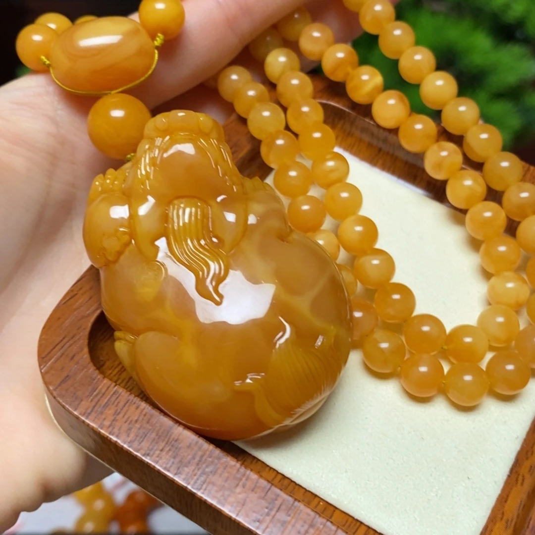 【闪购商品】蜜蜡颈饰未镶嵌项链