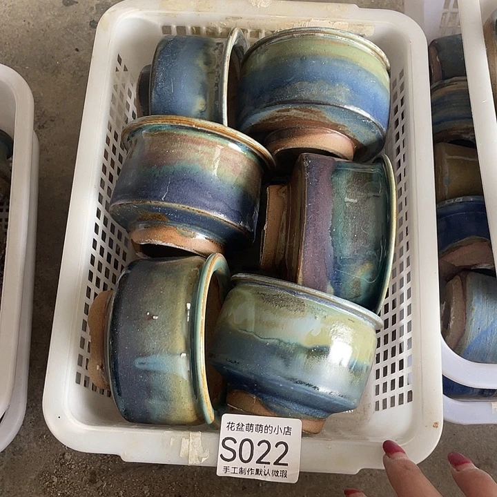 花盆紫砂022微瑕品口径7到8左右