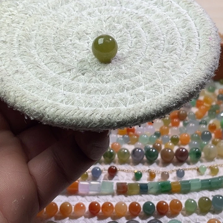 翡翠散珠未镶嵌定制翡翠卡11.7