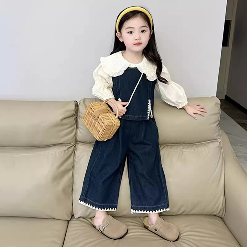 女童小女孩春装套装新款超好看儿童装洋气时髦开春炸街三件套