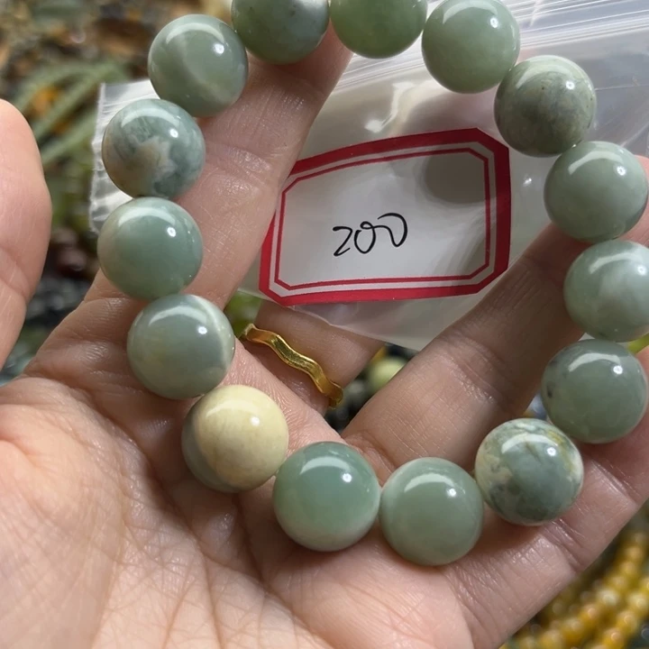 蛇纹石玉未镶嵌手链