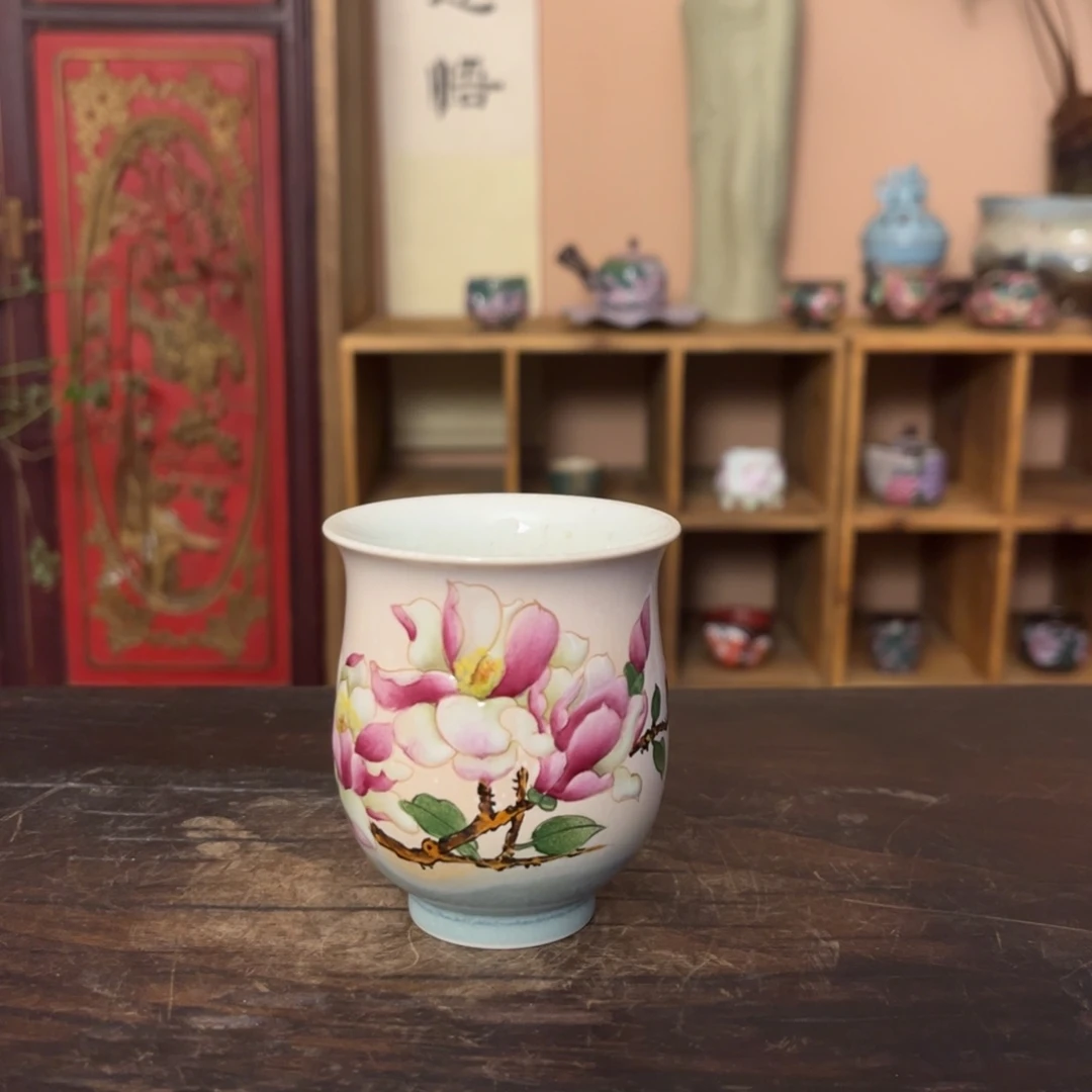 柴烧纯手工手绘陶瓷