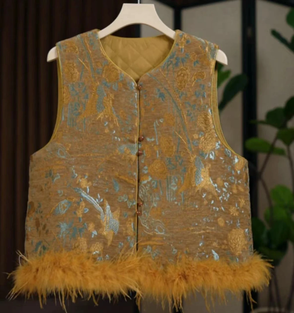 星辉--中式国风气质洋气时尚女士百搭轻奢宽松休闲马甲