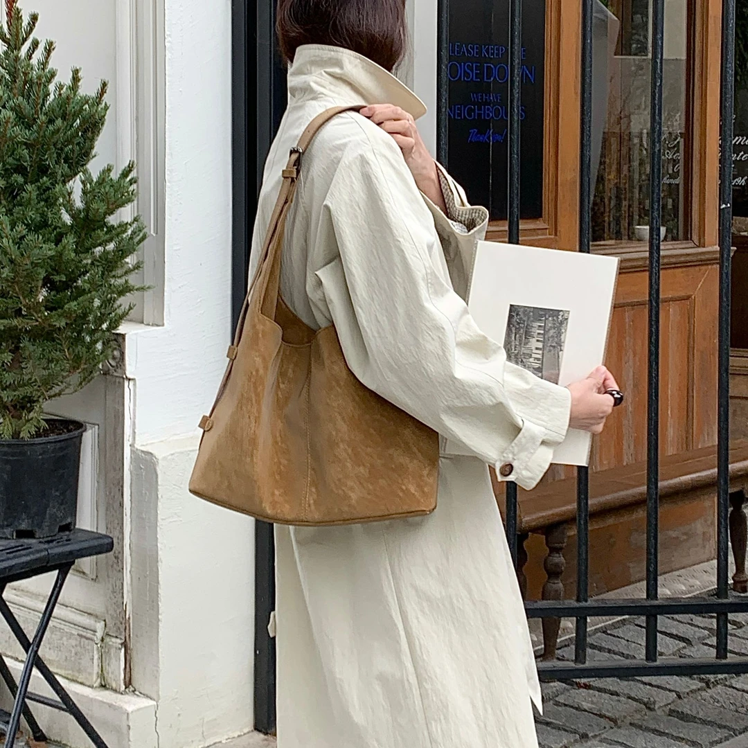 竹笋喵喵 高级时尚单肩包女2025秋冬通勤百搭日常潮流休闲斜挎包