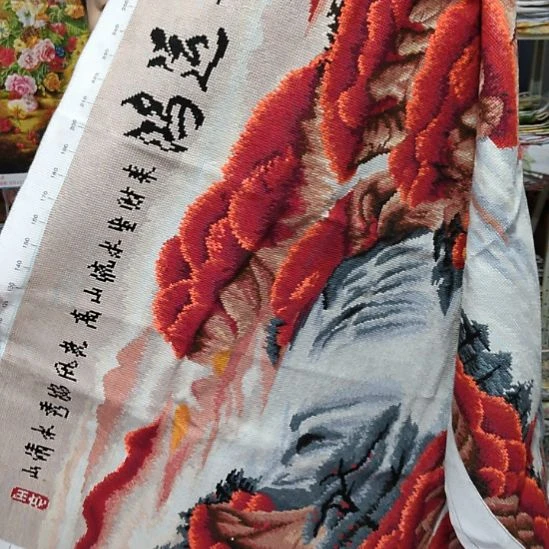 棉纯手工绣好的十字绣成品鸿运当头2.3