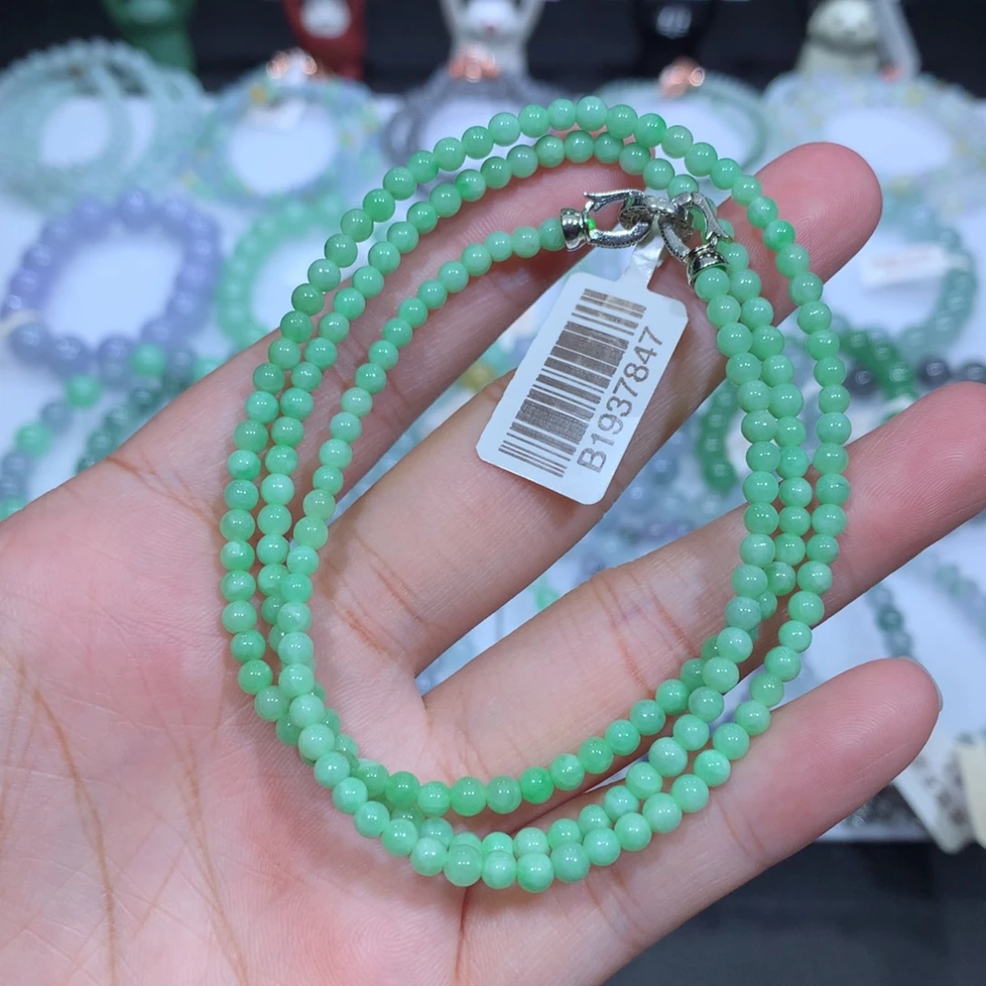 翡翠未镶嵌手串天然