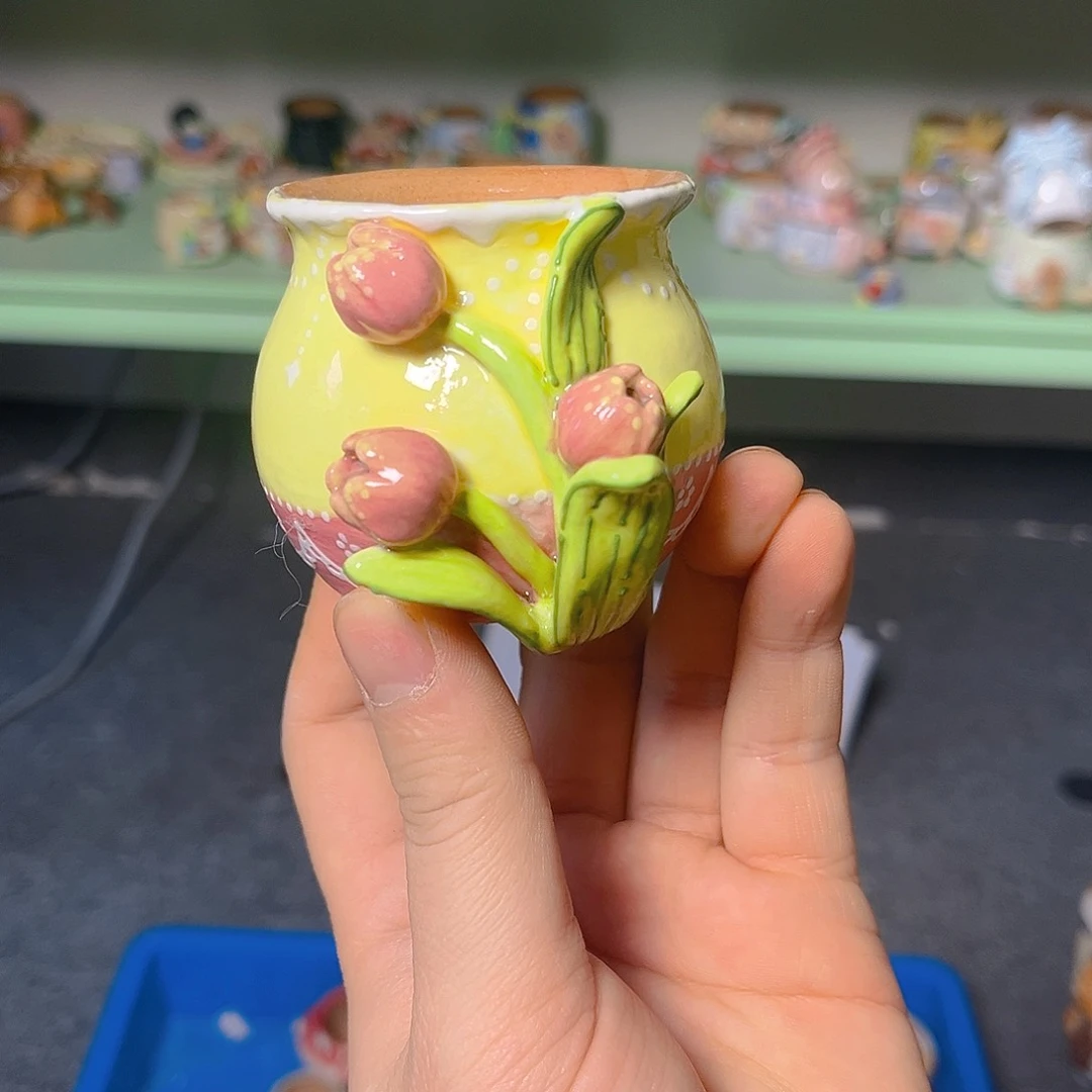 红陶老梧家瑕疵多肉花盆