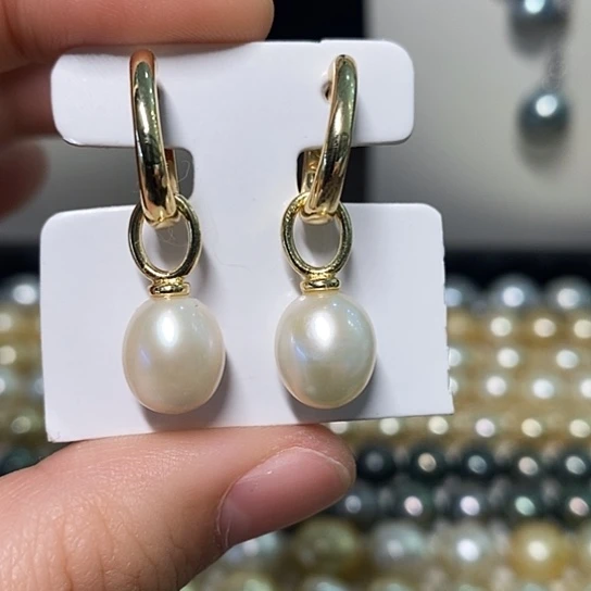 淡水珍珠耳饰未镶嵌多****水7