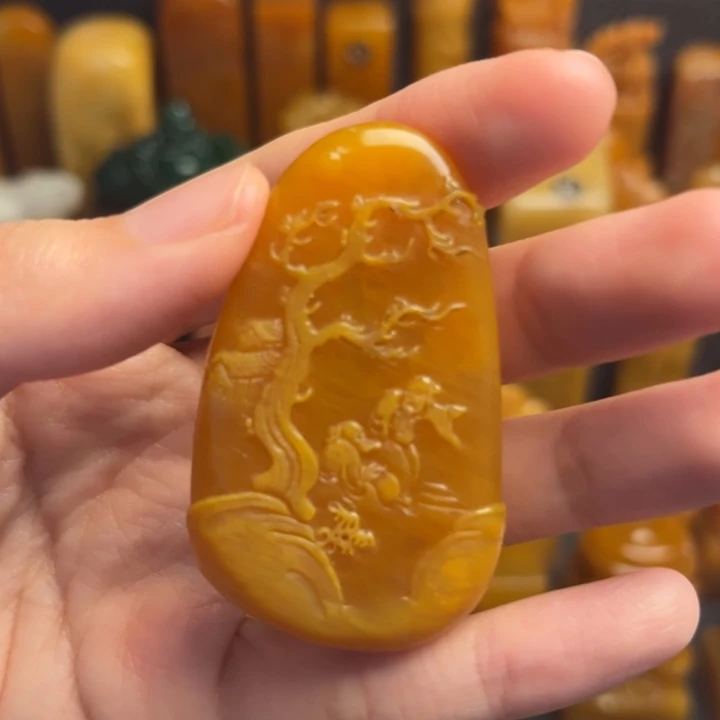 田黄石题材：工艺品