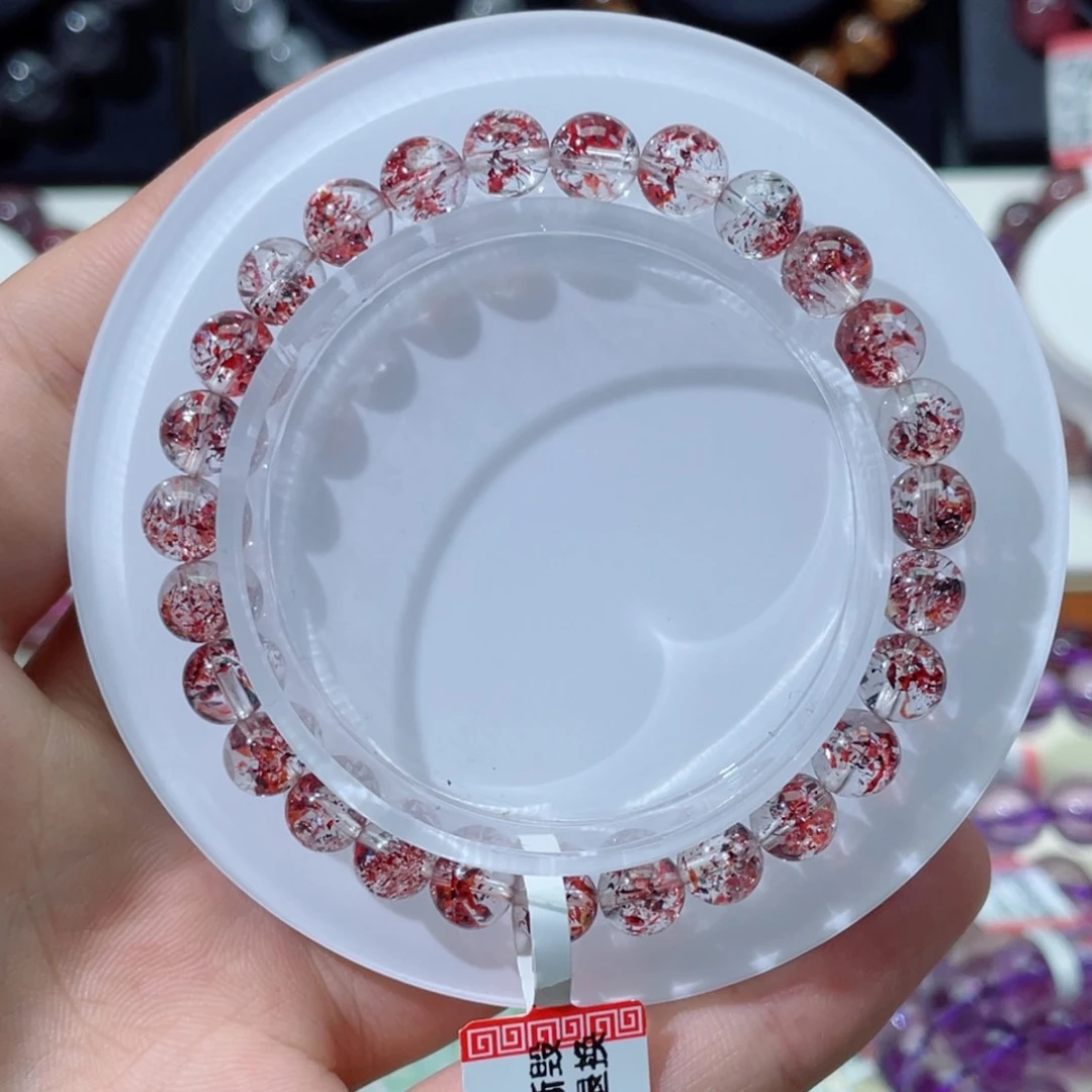 未镶嵌手链水晶金草莓6.8