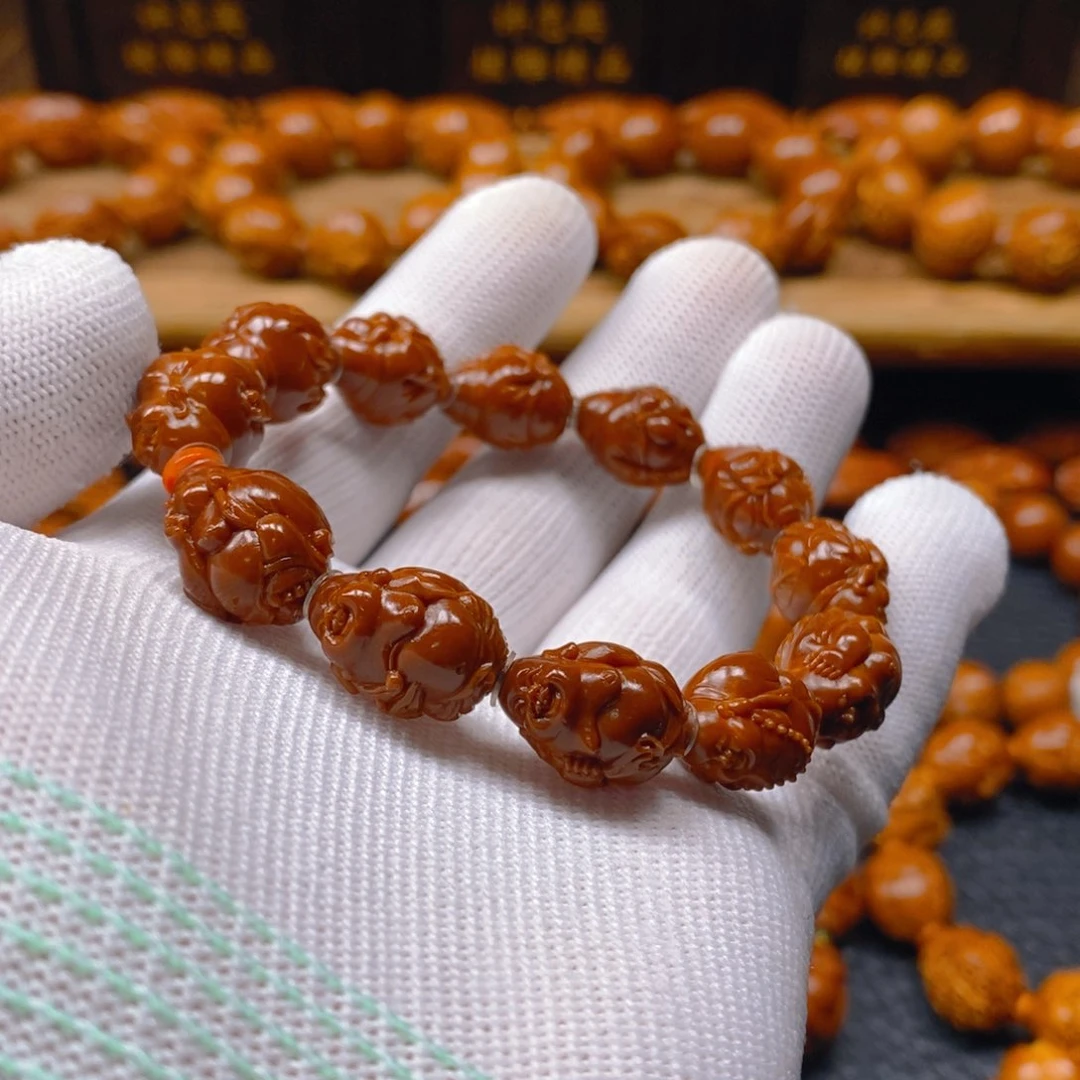 手串/手链橄榄核许忠英1.25一团和气弥勒（不预定）
