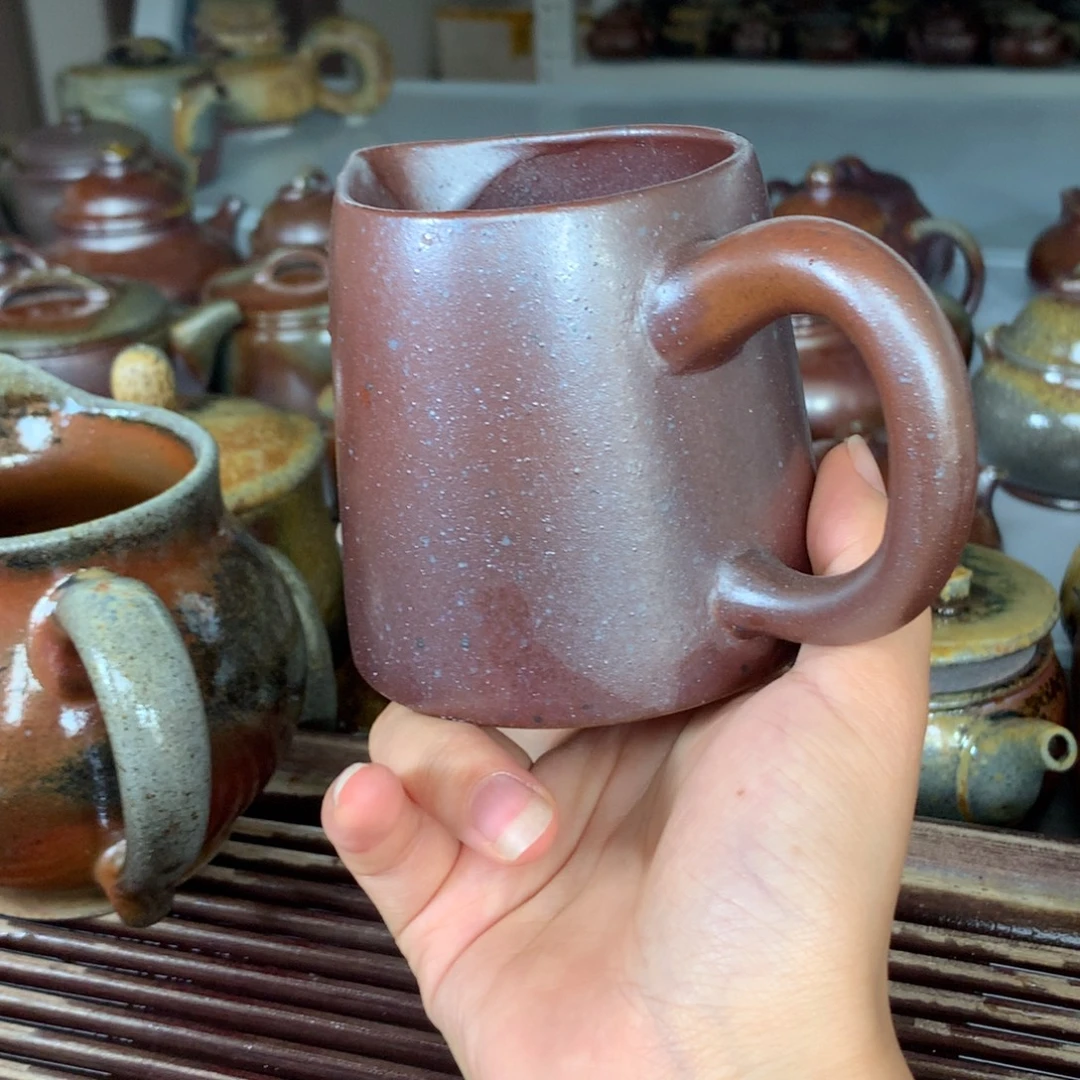 茶壶紫砂纯自然柴烧