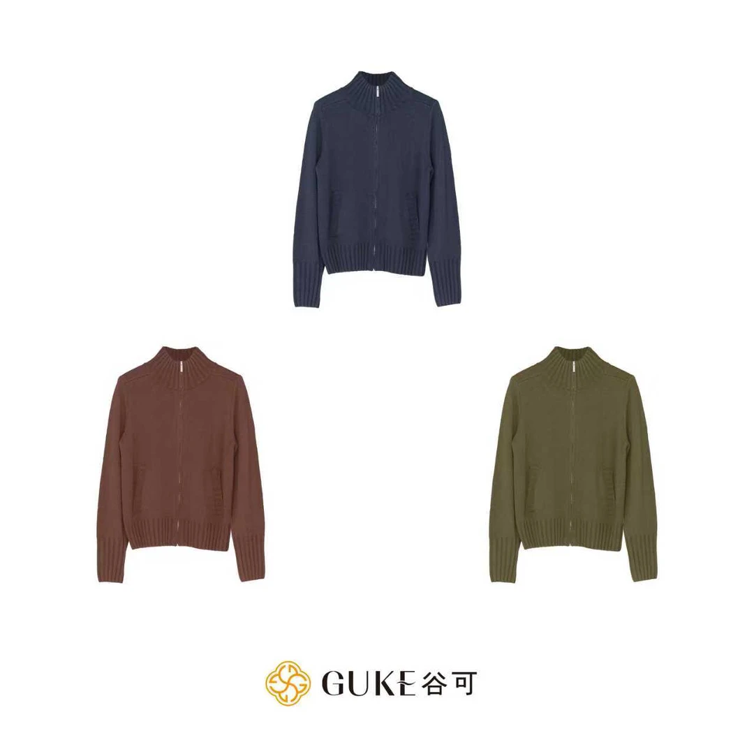 GKE/谷可MS6069秋季时尚拉链毛衫百搭款