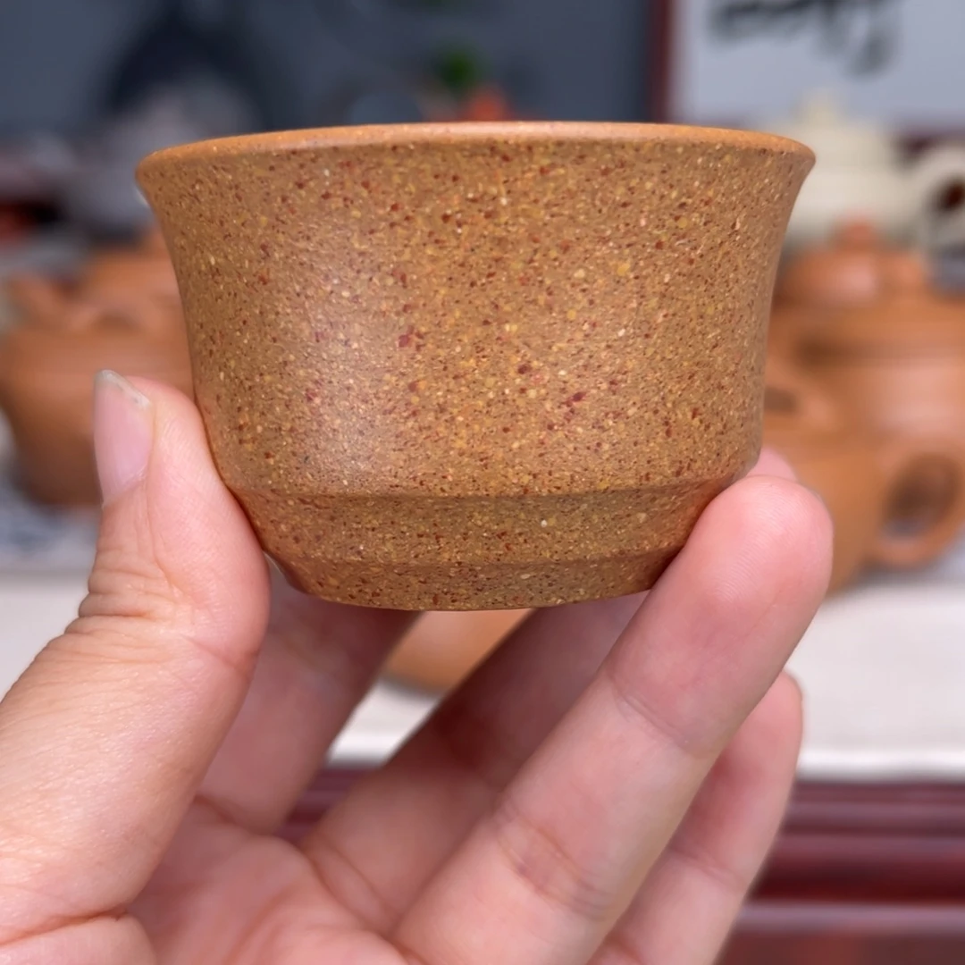 紫砂茶壶梨皮黄的拍一发二，50