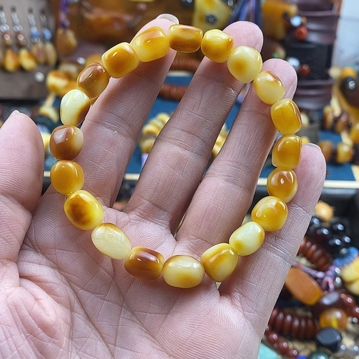 蜜蜡未镶嵌手串手串