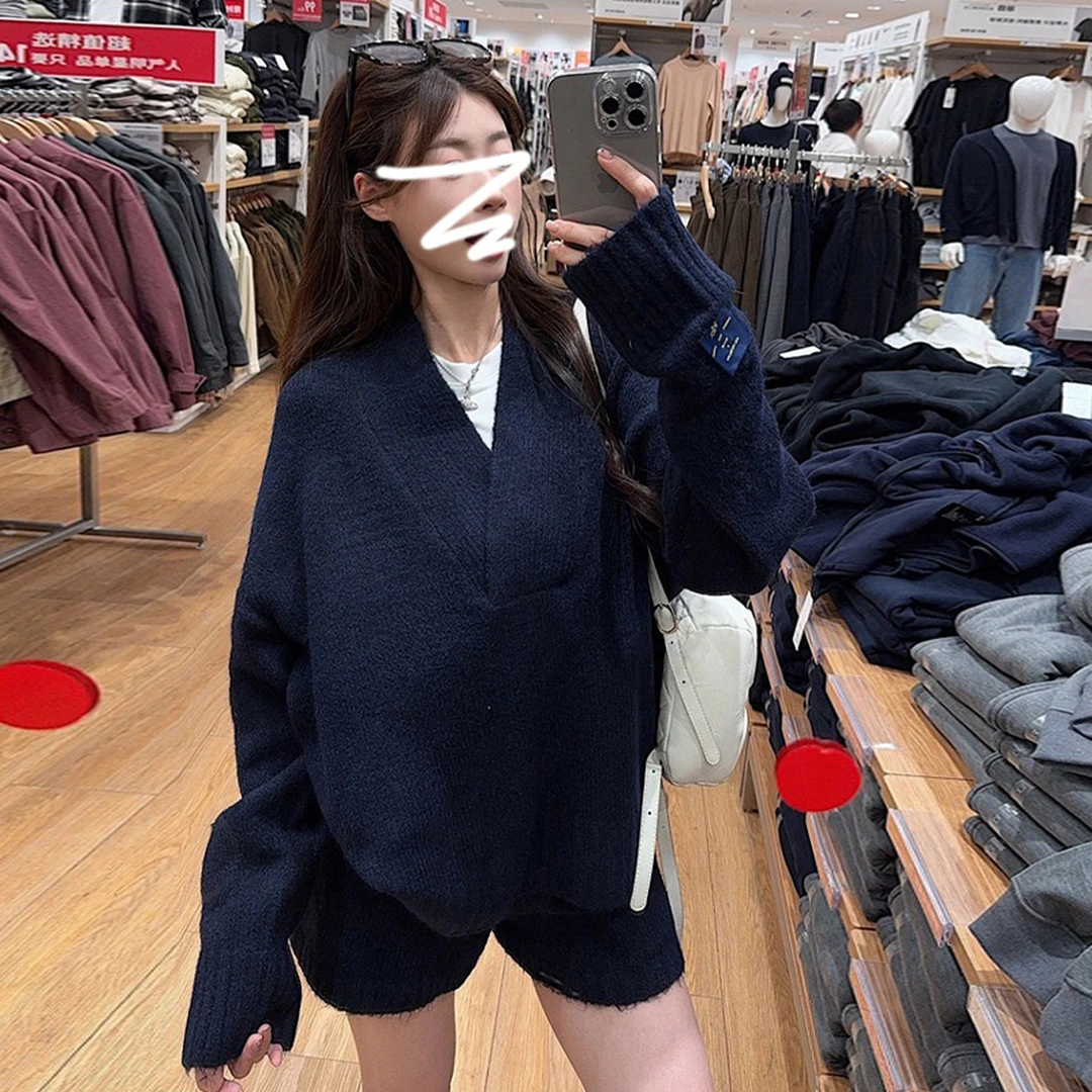 KQ9469毛衣连衣裙子女装春针织套装2025过年战袍穿搭韩版
