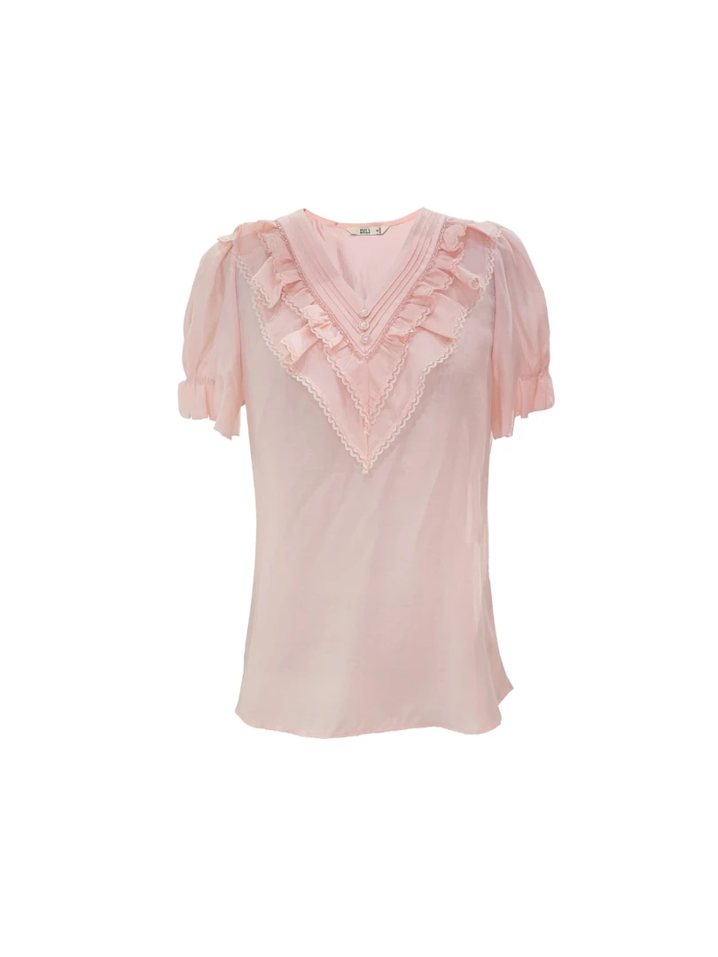 【白姐专属】DILI 春装新品2025女装 浪漫小衫 324226816